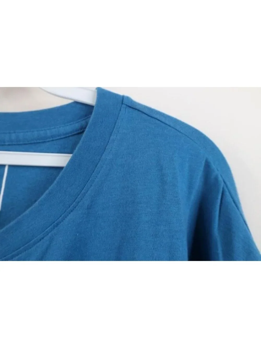 The North Face Mens Size 2XL XXL Faded Knit Short Sleeve Henley T-Shirt Blue